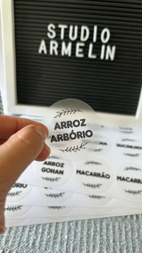 Adesivo Vinil Transparente 5x5cm