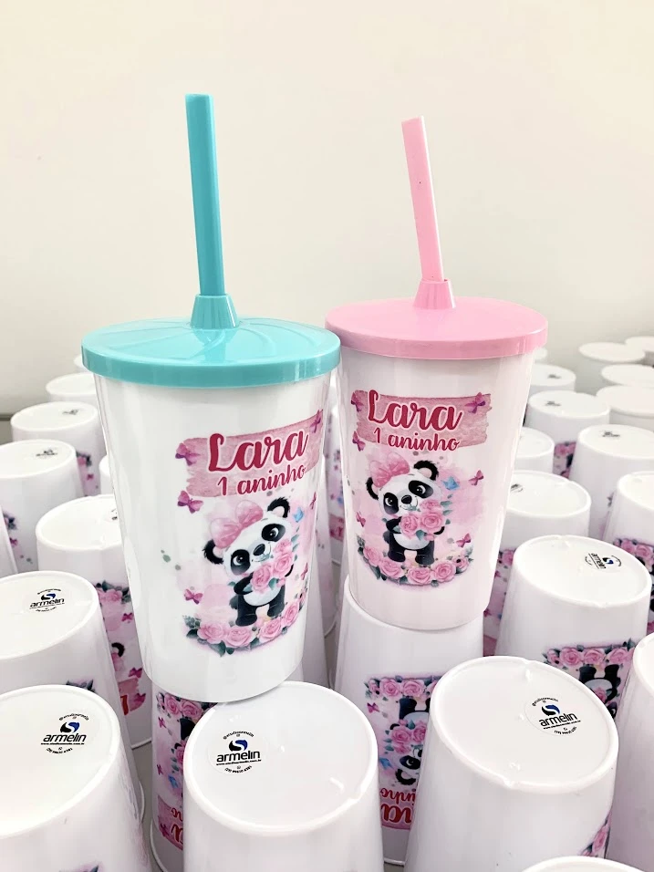 Copo Twister c/ Tampa e Canudo