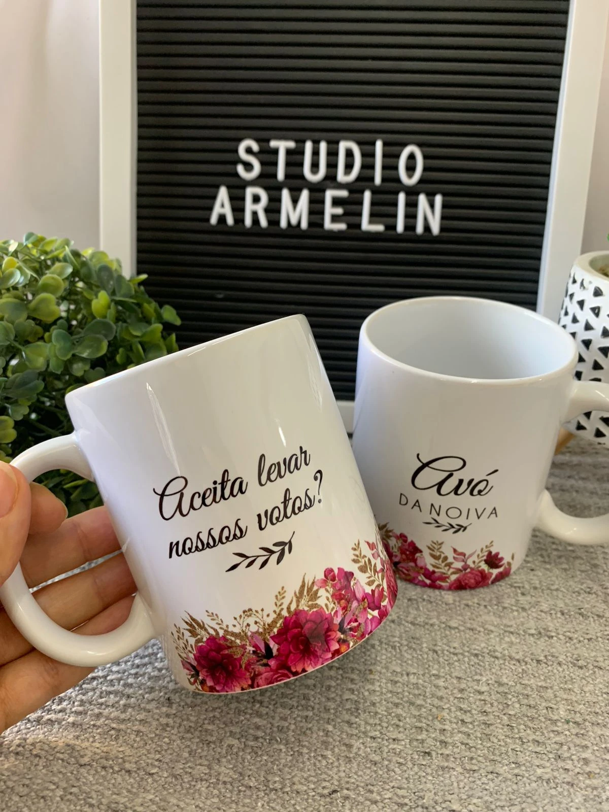 Caneca de Cerâmica Casamento