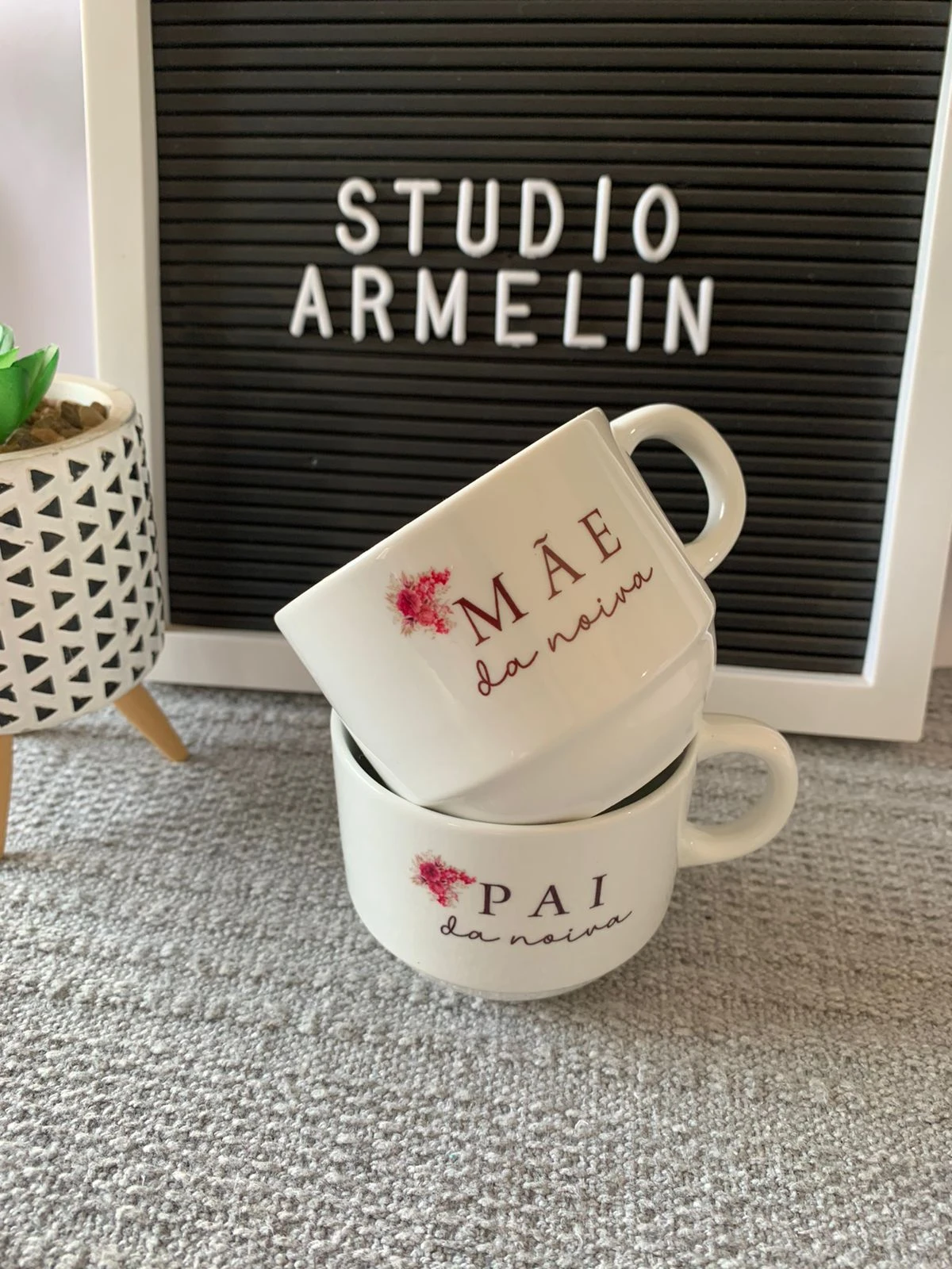 Xícara de Cerâmica Casamento