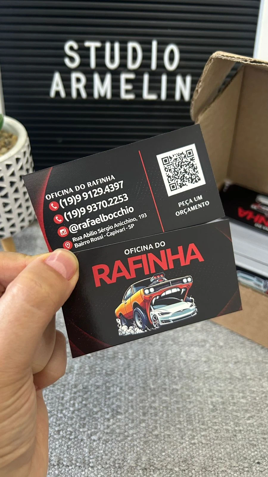 Cartão de Visita Verniz Total