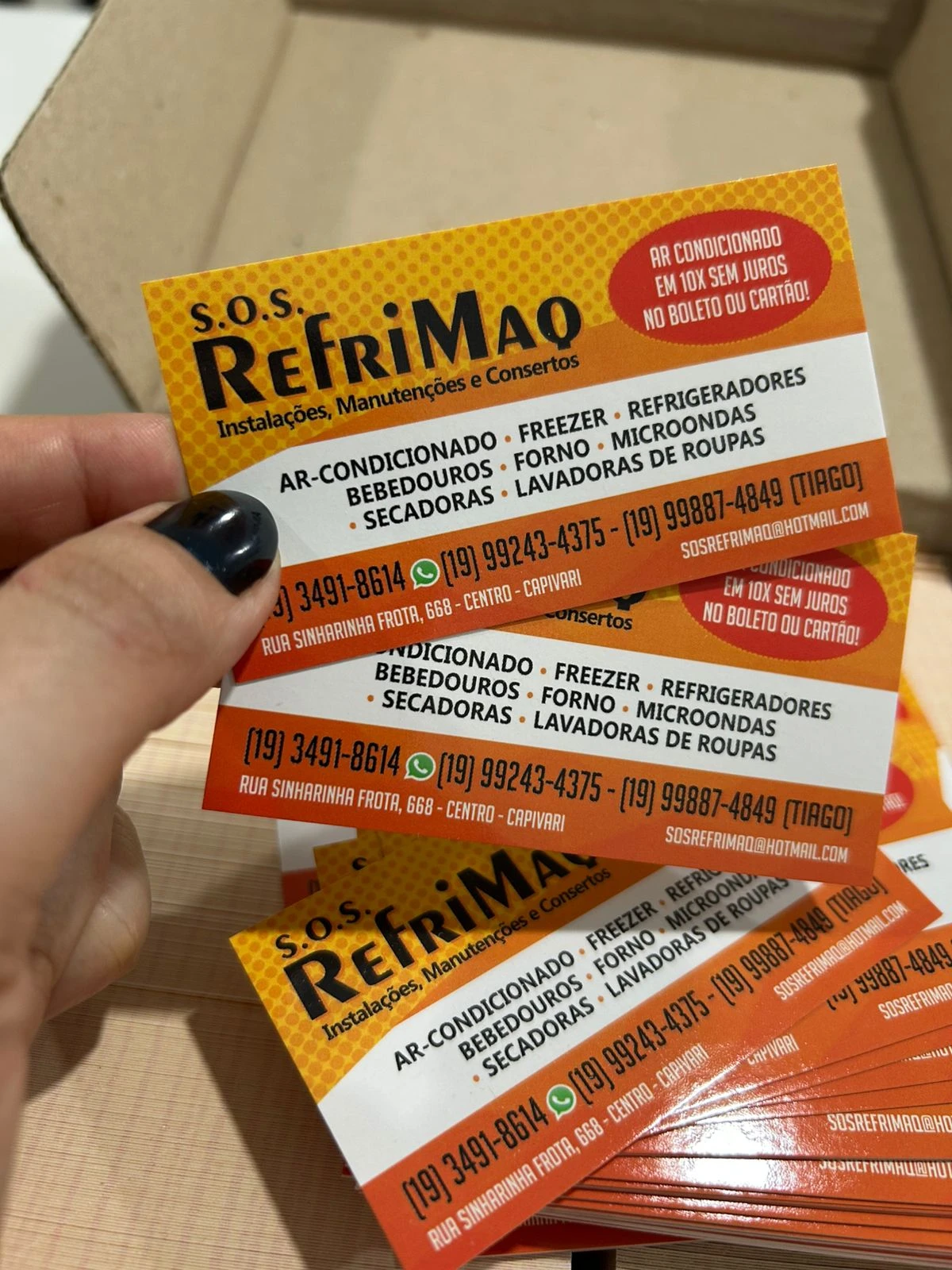 Cartão de Visita Verniz Total