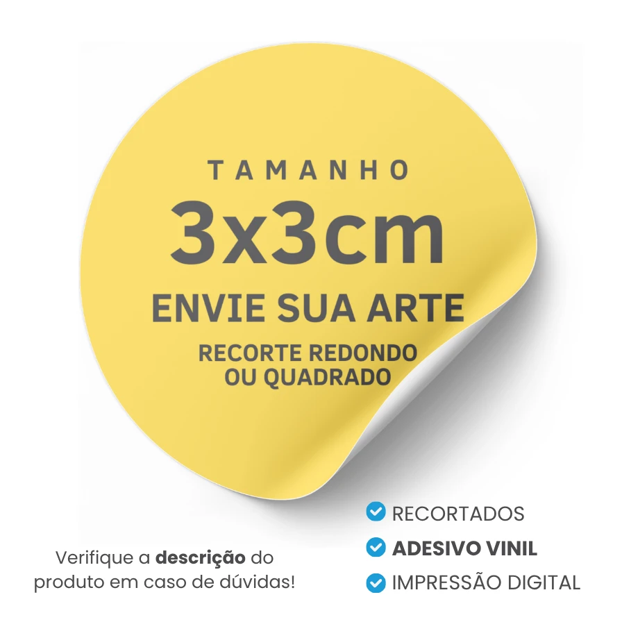 Adesivo Vinil 3x3cm