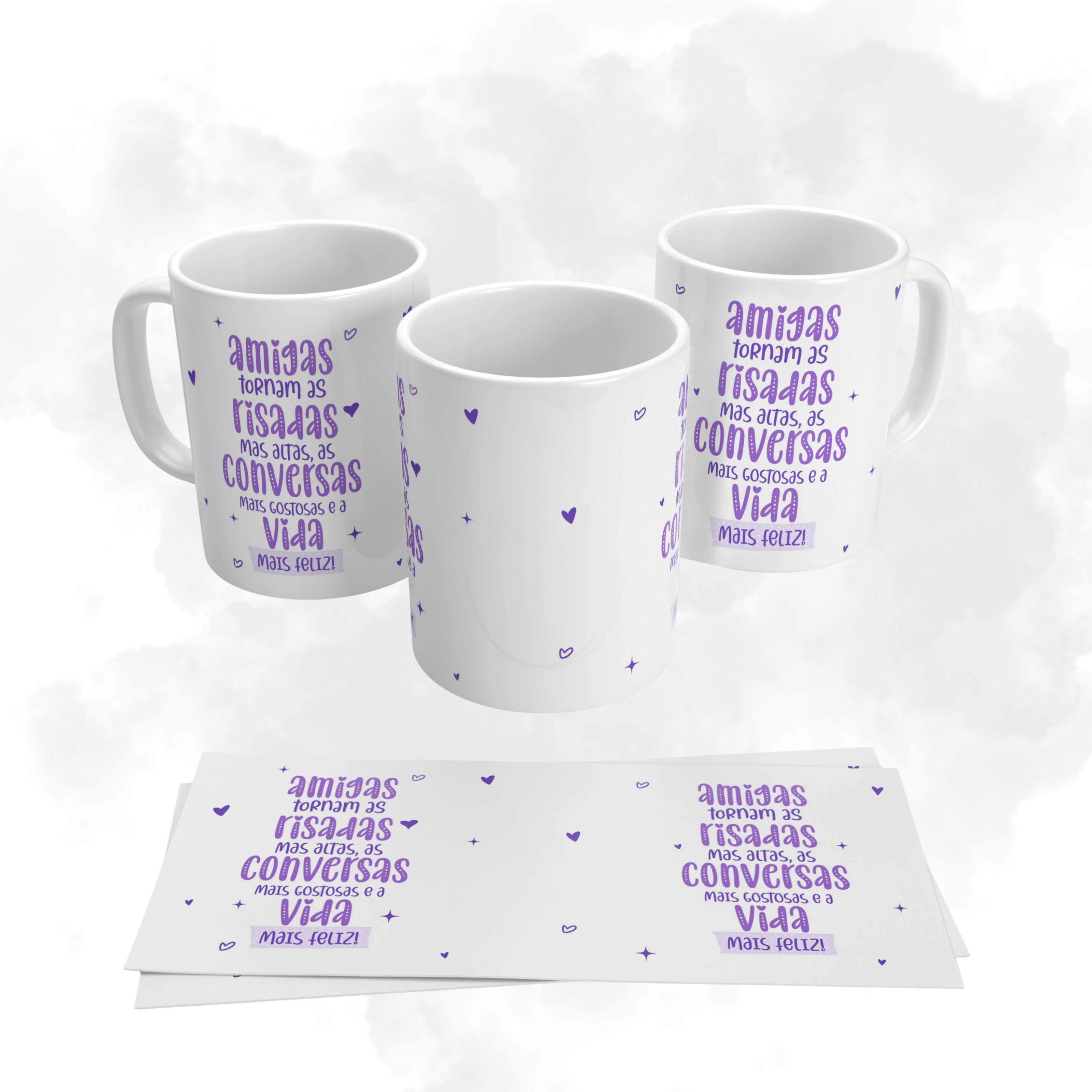 Arte Digital para Caneca Amizade