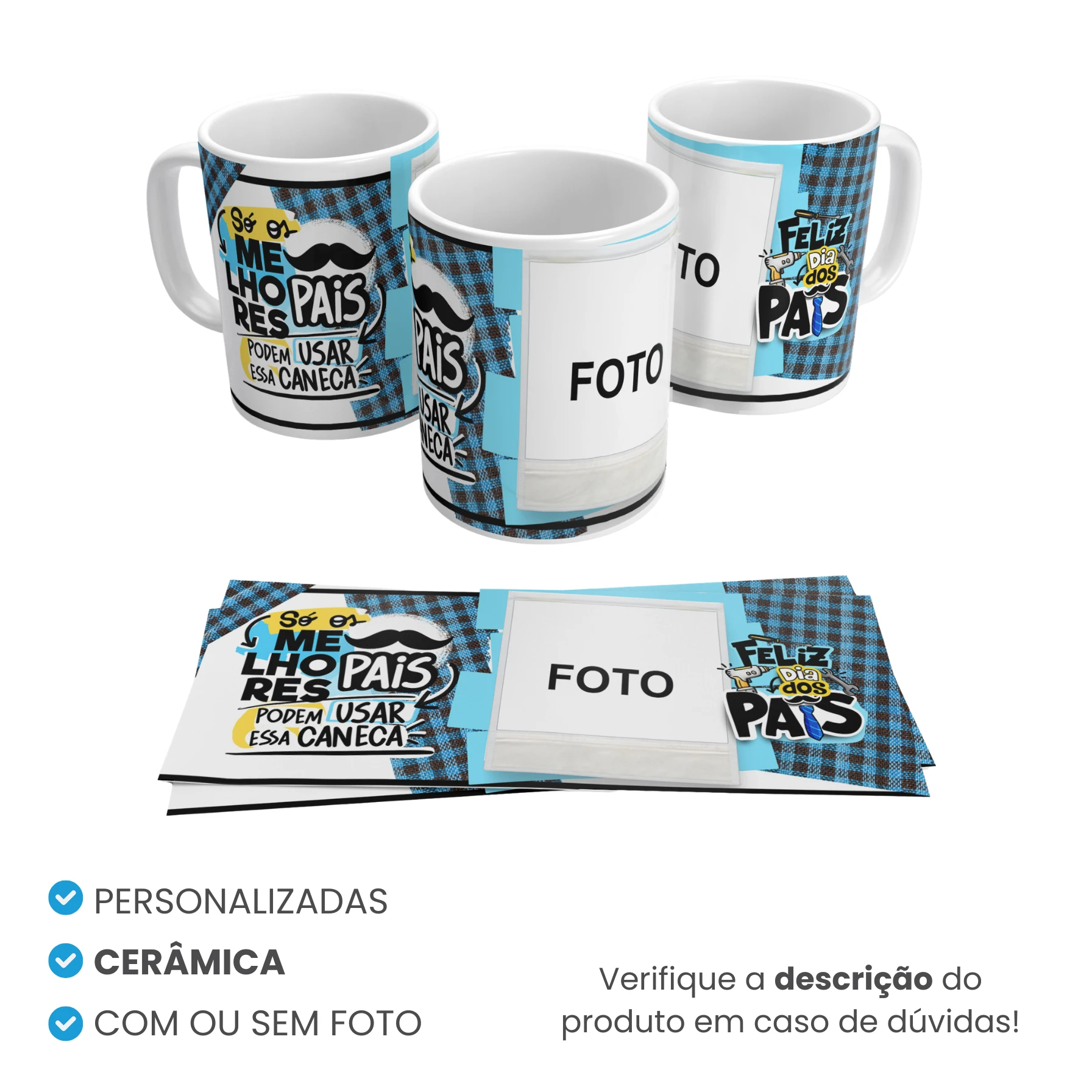 Caneca de Cerâmica Tradicional Personalizada Mod 2