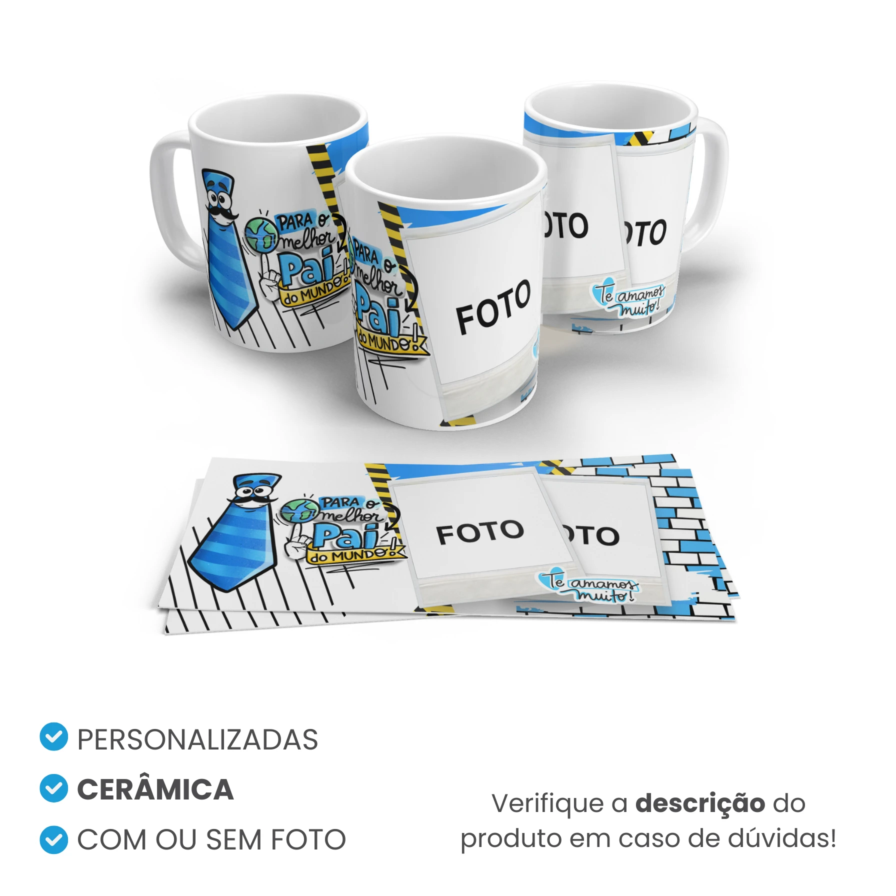 Caneca de Cerâmica Tradicional Personalizada Mod 3