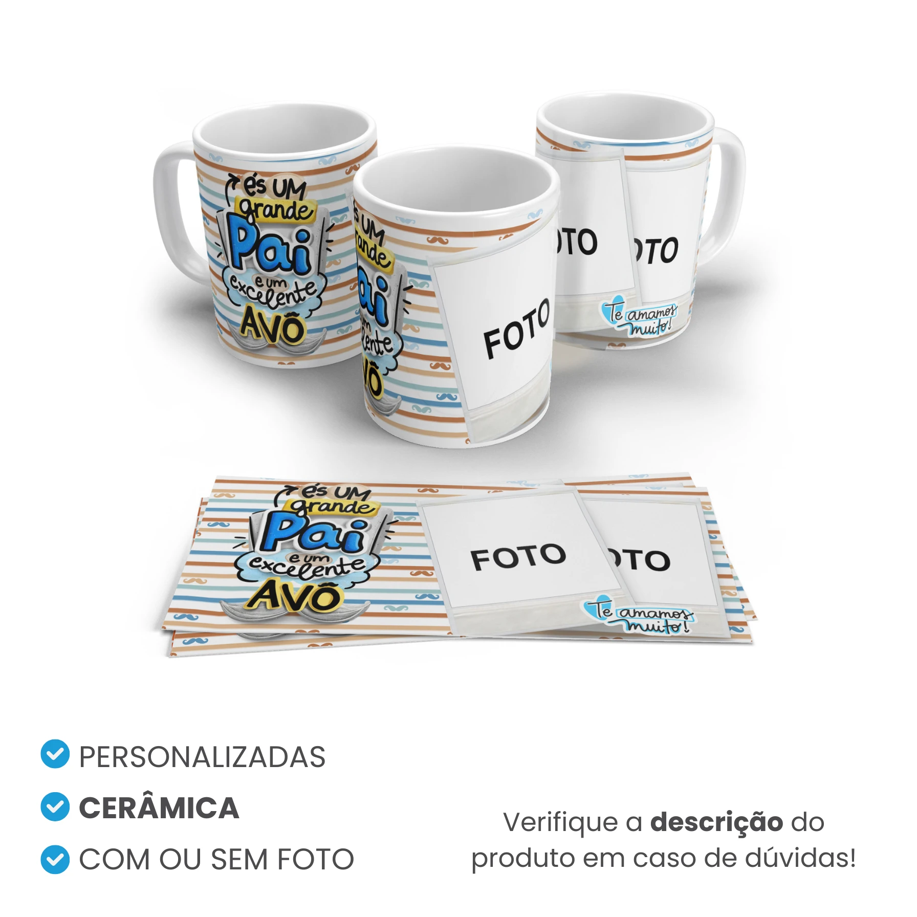 Caneca de Cerâmica Tradicional Personalizada Mod 8