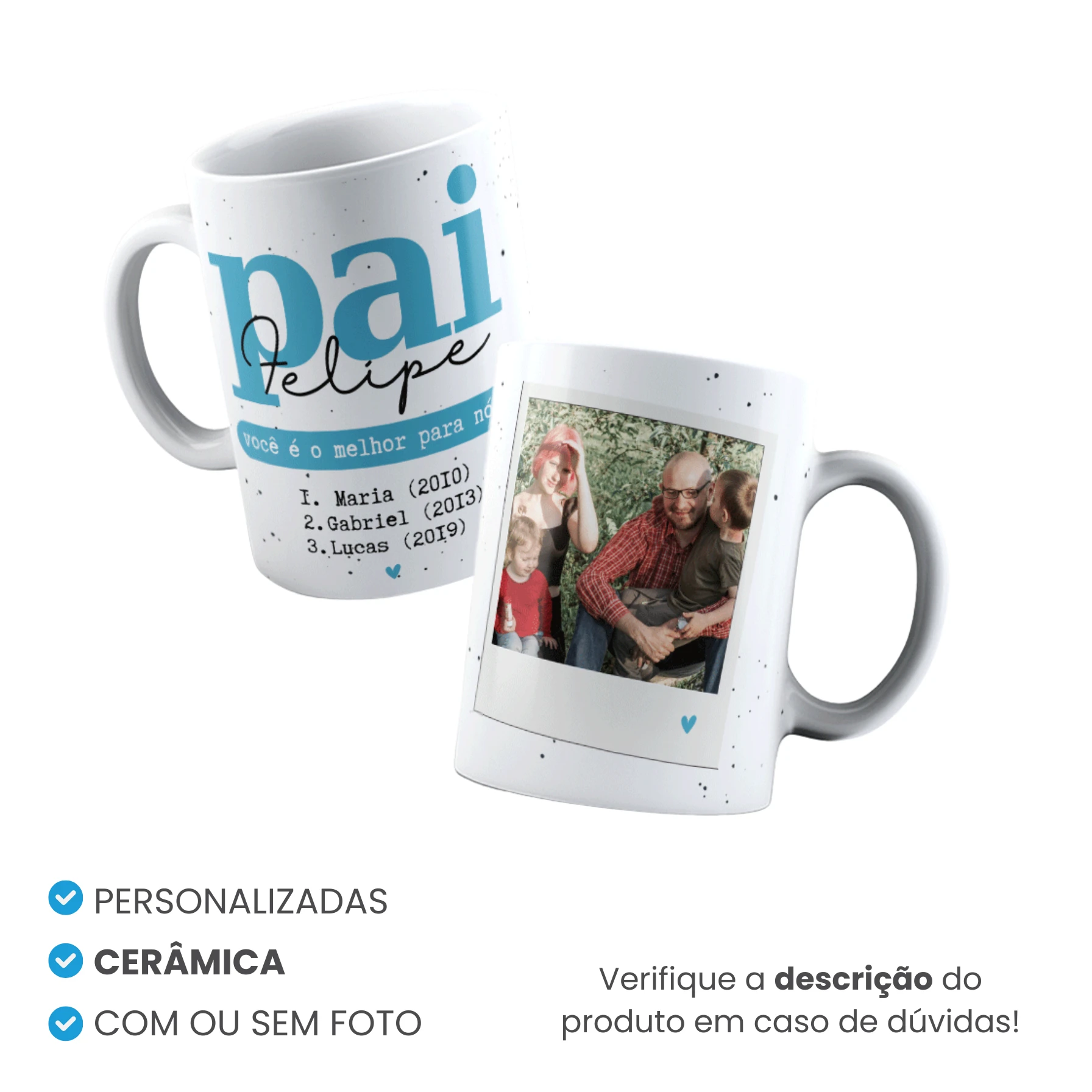 Caneca de Cerâmica Tradicional Personalizada Mod 12