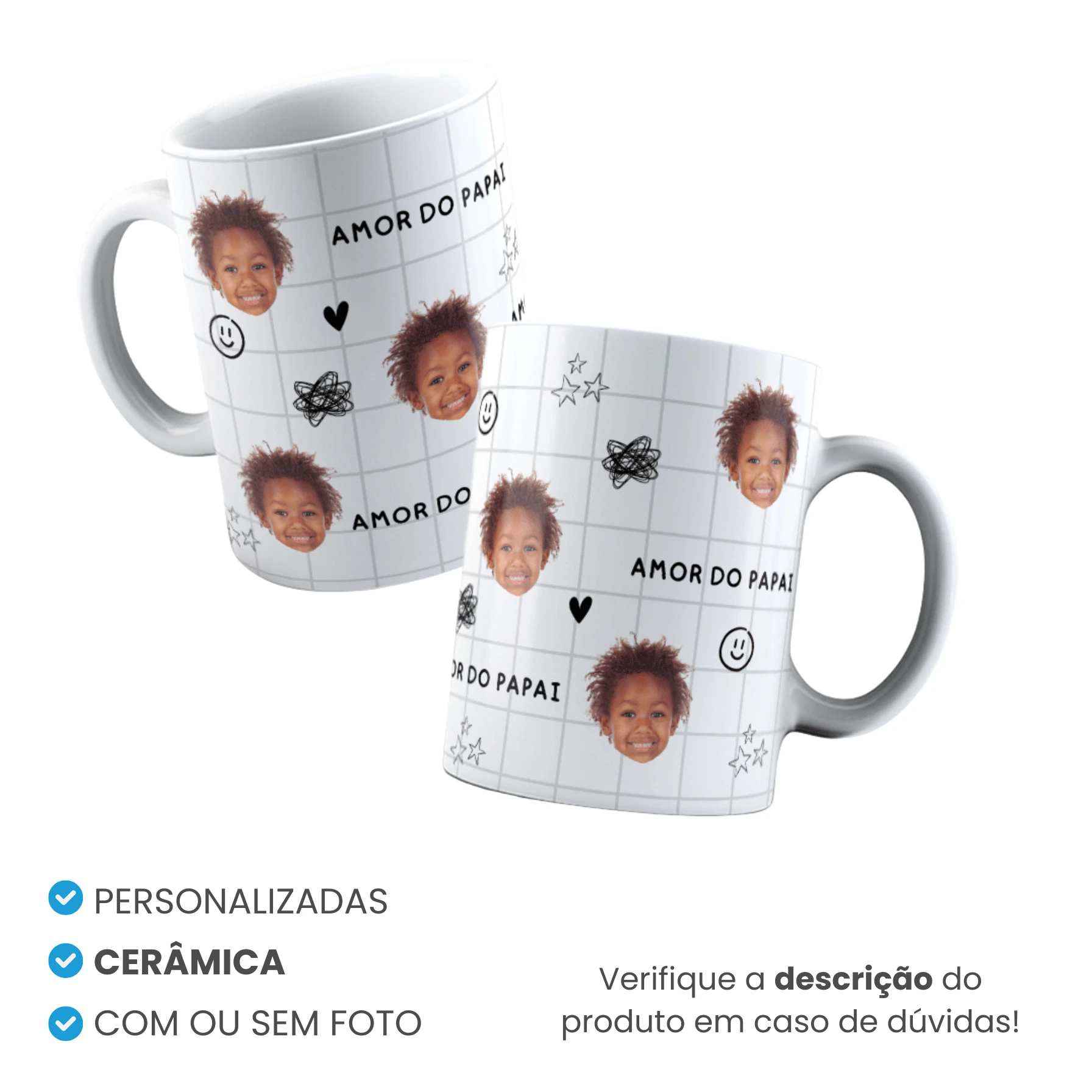 Caneca de Cerâmica Tradicional Personalizada Mod 16