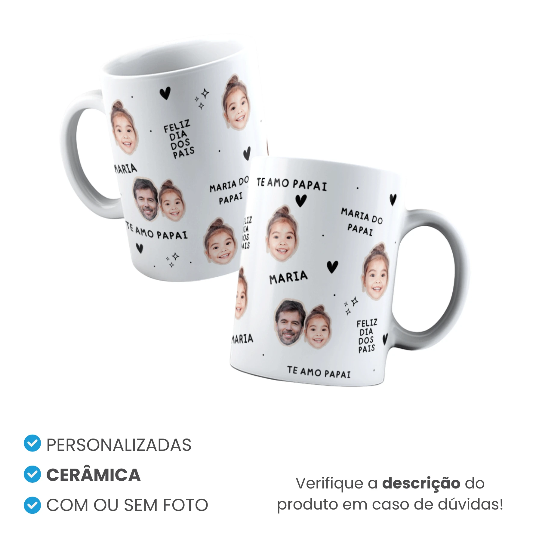 Caneca de Cerâmica Tradicional Personalizada Mod 17